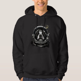 Boston Terrier Dog Astronaut Space Exploration Ast Hoodie