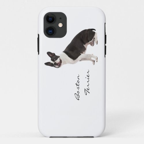 Boston Terrier dog beautiful photo custom gift iPhone 11 Case