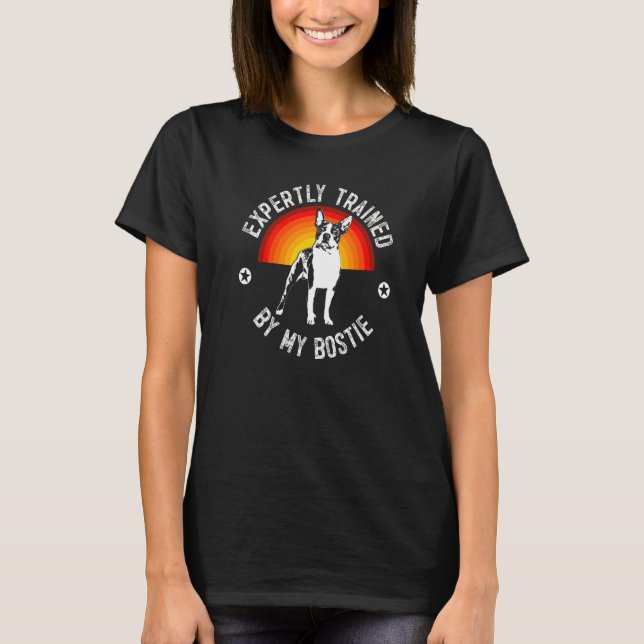 Boston Terrier Dog Breed  108 T-Shirt (Front)