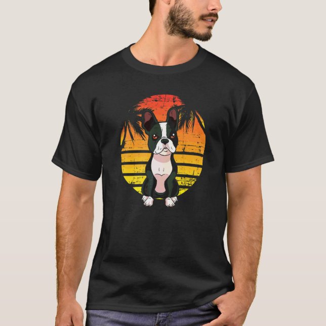 Boston Terrier Dog Breed  88 T-Shirt (Front)