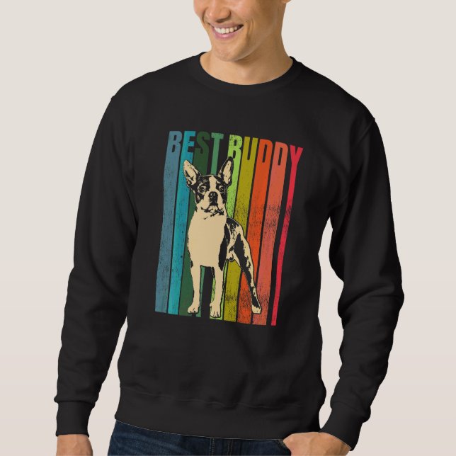 Boston Terrier Dog Breed  95 Sweatshirt (Front)