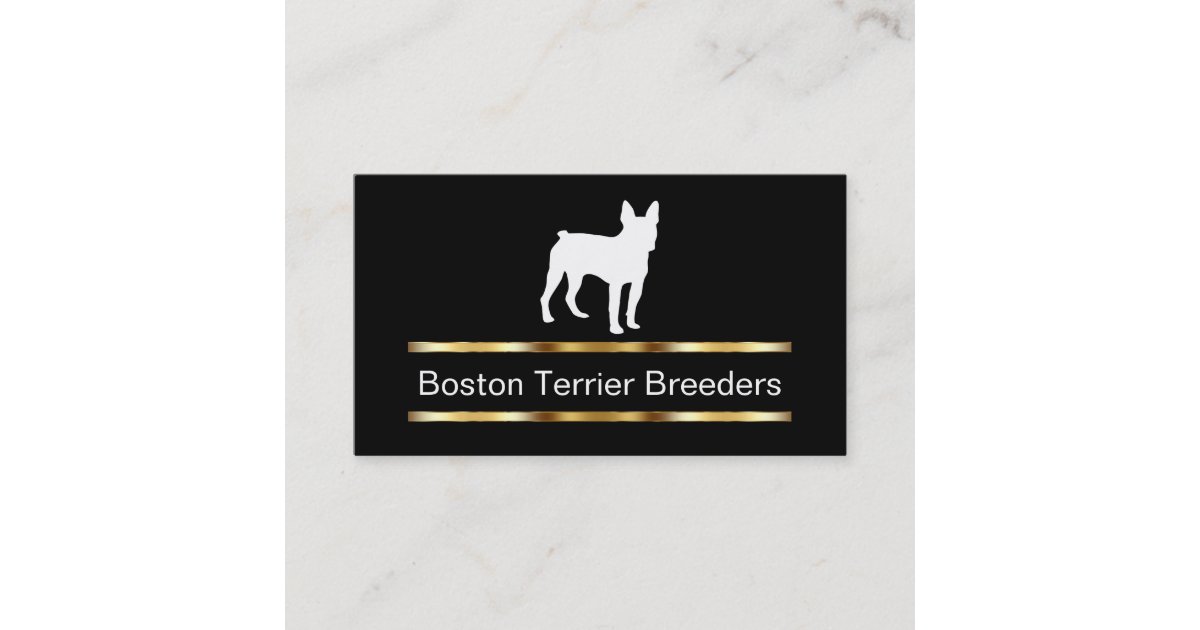 Boston Terrier Dog Breeder Business Cards Zazzle