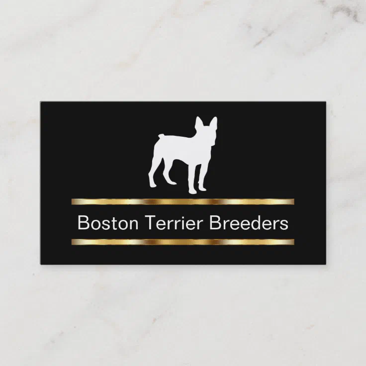 Boston Terrier Dog Breeder Business Cards Zazzle