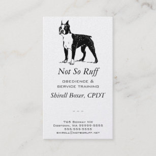 Boston Terrier Dog Business Business Card