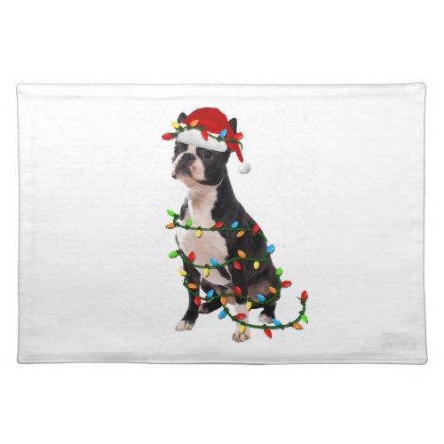 Boston Terrier Dog Cloth Placemat