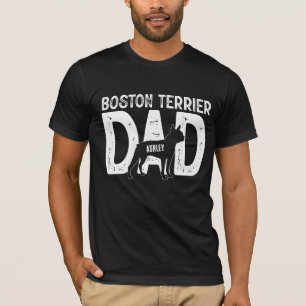 Boston Terrier Dog Dad Puppy Dad T-Shirt
