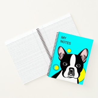 Boston Terrier Dog Design Notebook