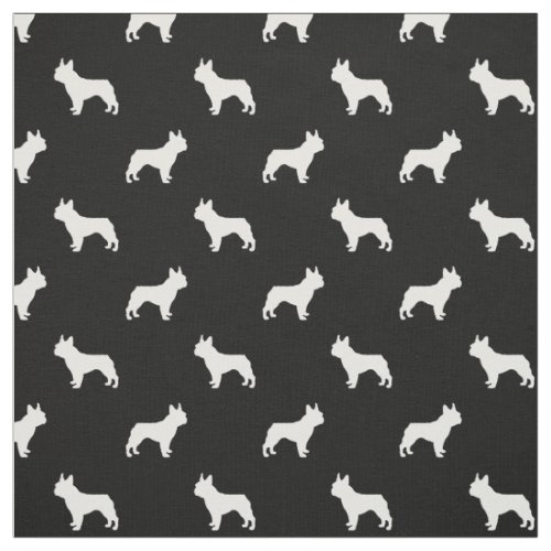 Boston Terrier dog fabric _ black and white