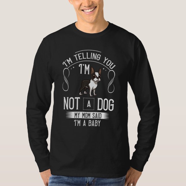 Boston Terrier Dog Gift Puppies Owner Lover Sweats T-Shirt (Front)