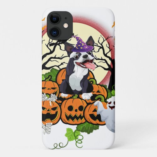 Boston Terrier Dog Halloween Costume Dog Lover iPhone 11 Case