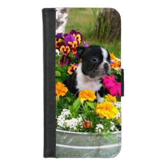 Boston Terrier dog iPhone 8/7 Wallet Case