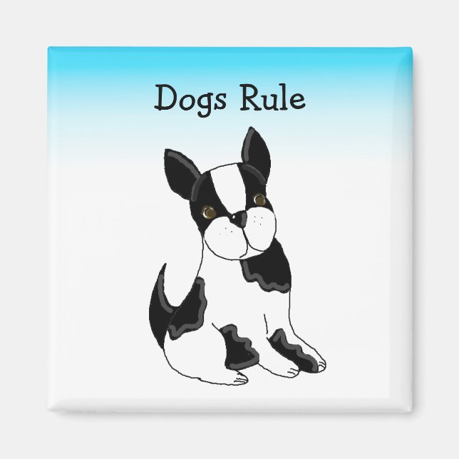 Boston Terrier Dog Magnet (Front)