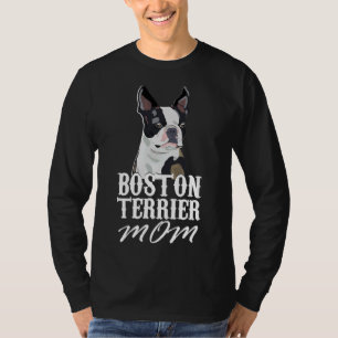 Boston Terrier Dog Mom Fitted Scoop T-Shirt