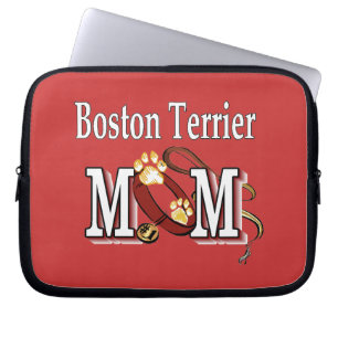 Boston Terrier Dog MOM Laptop Sleeve
