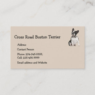 Boston Terrier Dog Pet Animal  Business Card Magne