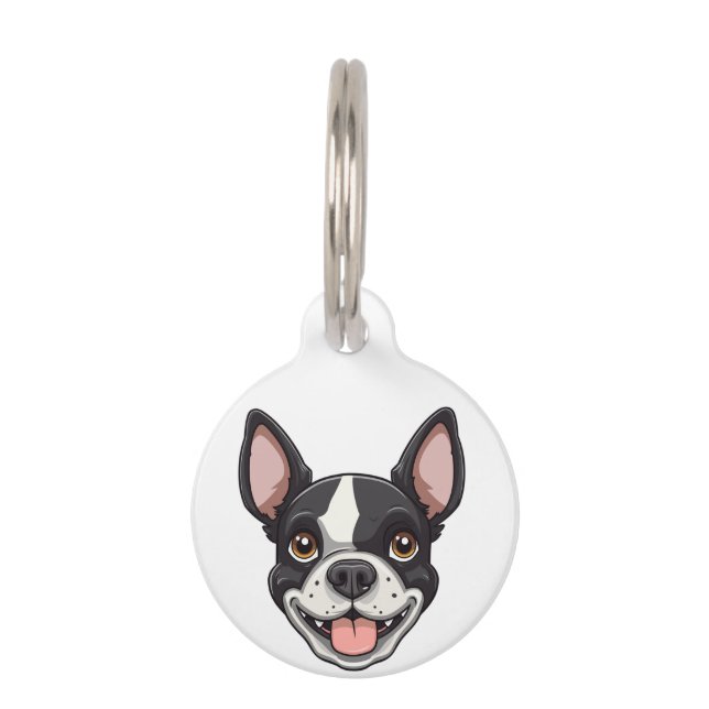 Boston Terrier Dog | Pet ID Tag (Front)