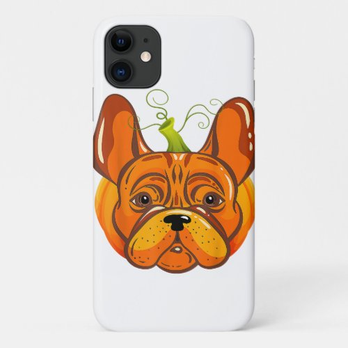 Boston Terrier  Dog Pumpkin Halloween Dog Lover iPhone 11 Case