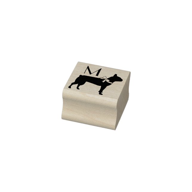 Boston Terrier Dog Puppy Rubber Stamp (Stamp)