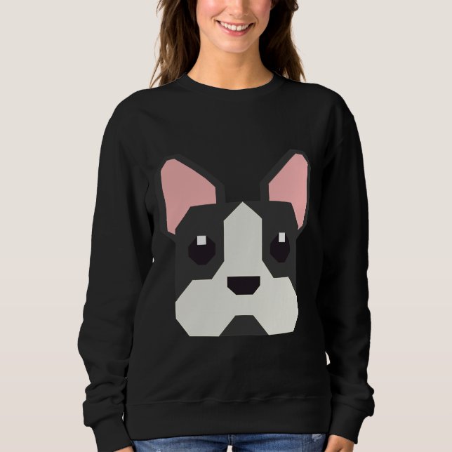 Boston Terrier Dog Puppy Sweatshirt (Front)