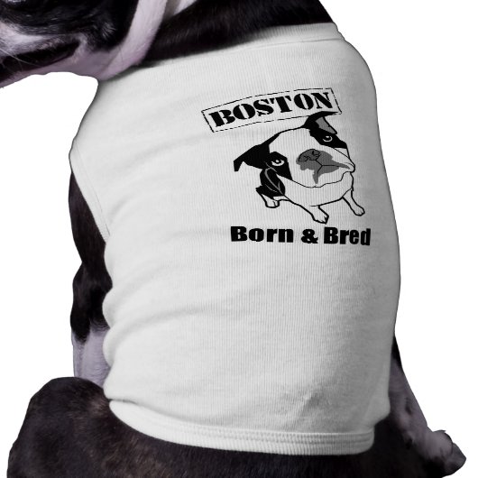 Boston Terrier dog t-shirt (Back)