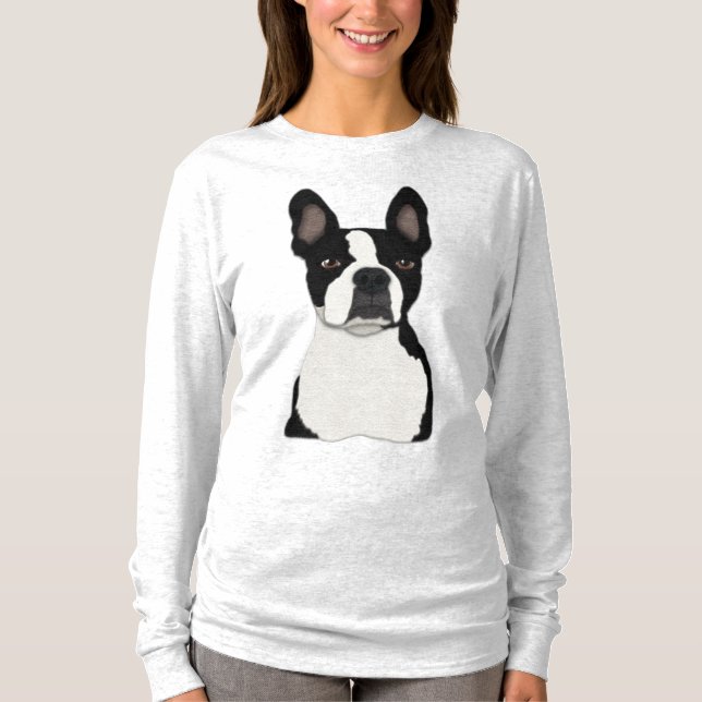Boston Terrier Dog T-Shirt (Front)
