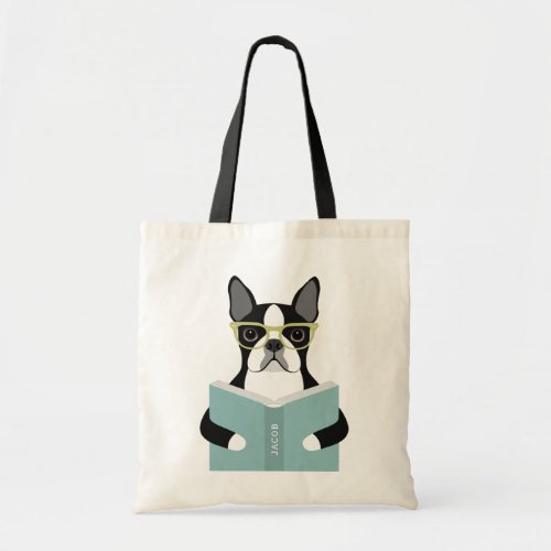 Boston Terrier Dog Tote Bags