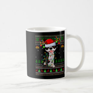 Boston Terrier Dog Ugly Christmas Sweater Holiday  Coffee Mug