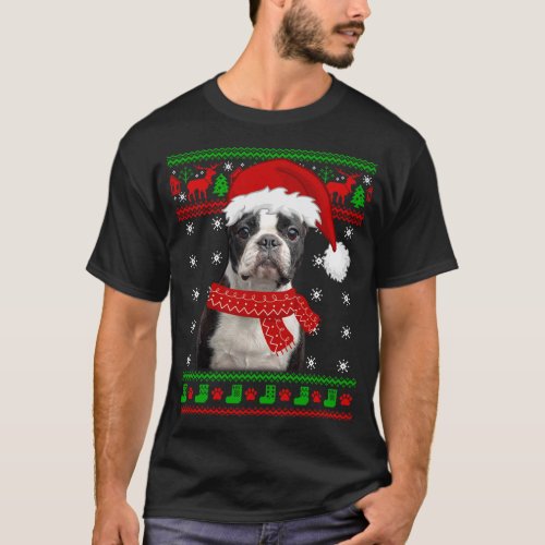 Boston Terrier Dog Ugly Sweater Christmas Puppy Do