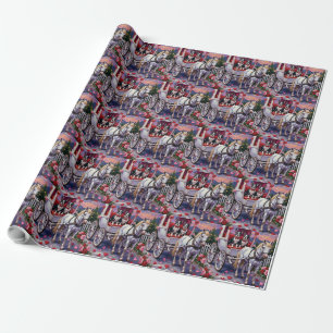 Boston Terrier Dog Valentine's Day Wrapping Paper