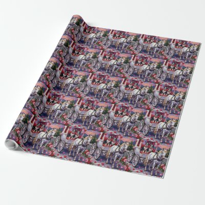 Boston Terrier  Dog Valentine's Day Wrapping Paper