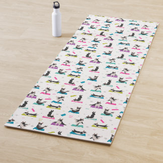 Boston Terrier dog yoga  Mat