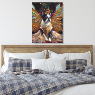 Boston Terrier Fairy Canvas Print