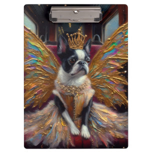 Boston Terrier Fairy Clipboard