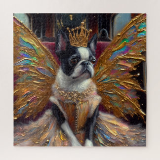 Boston Terrier Fairy Jigsaw Puzzle