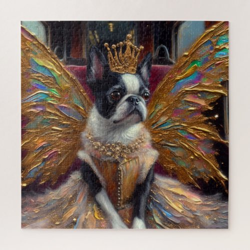 Boston Terrier Fairy Jigsaw Puzzle