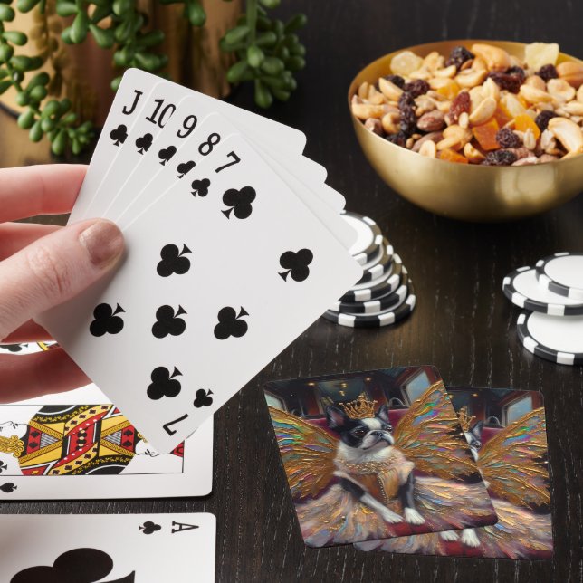 Boston Terrier Fairy Poker Cards (In Situ)