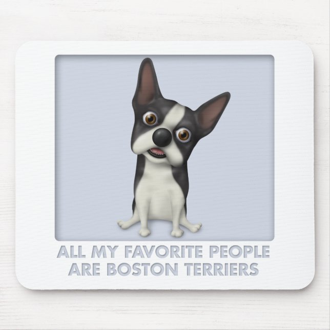 Boston Terrier Favorite Mouse Pad (Front)