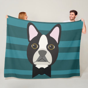 Boston Terrier Fleece Blanket