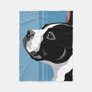 Boston Terrier Fleece Blankets