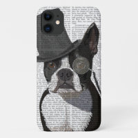 Boston Terrier, Formal Hound and Hat