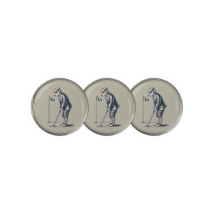 Boston Terrier Golf Vintage Dog Golfing Boston Mom Ball Marker