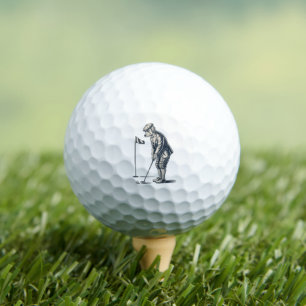 Boston Terrier Golf Vintage Dog Golfing Boston Mom Balls