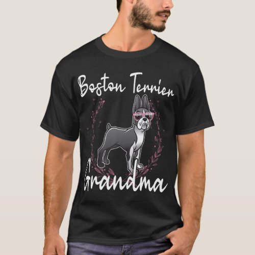 Boston Terrier Grandma  Dog Owner Boston Terrier  T_Shirt