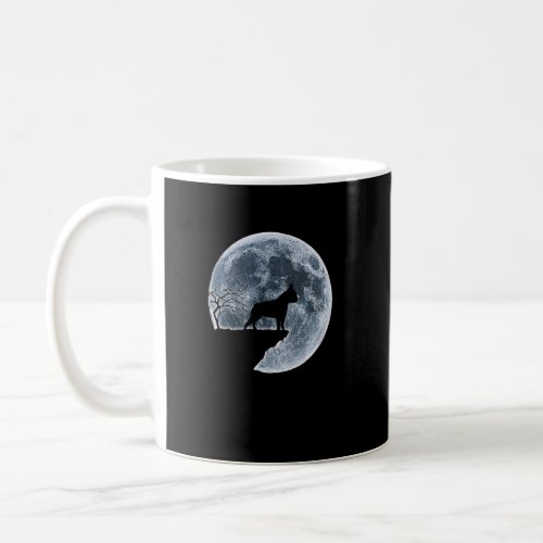 Boston Terrier Halloween Costume Moon Silhouette  Coffee Mug