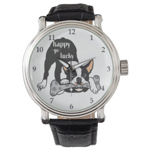 Boston Terrier. Happy go lucky Watch
