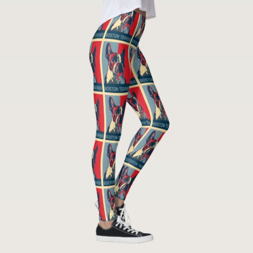 Boston Terrier Hope Inspired Leggings