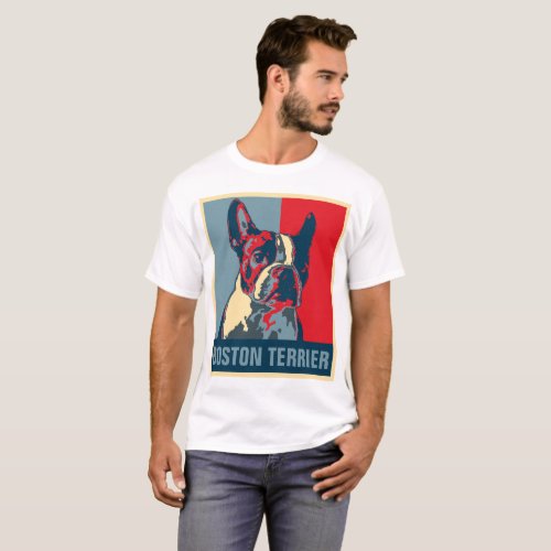 Boston Terrier Hope Inspired T_Shirt
