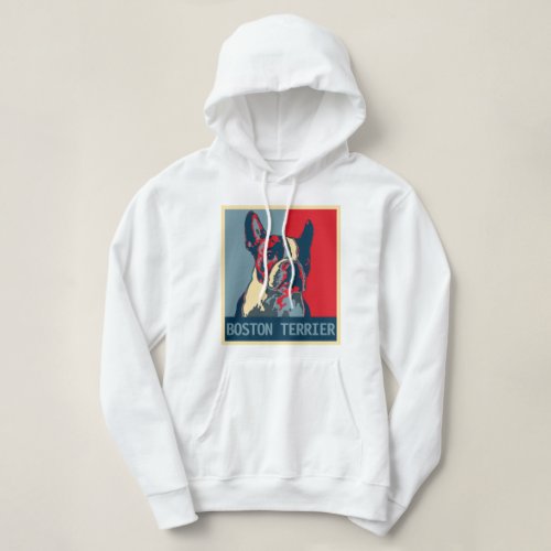 Boston Terrier Hope Poster Hoodie