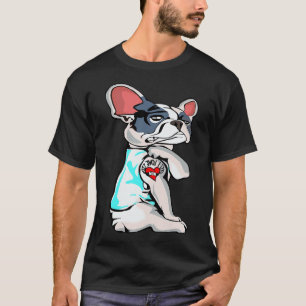 Boston Terrier I Love Mom Tattoo Mother's Day Gift T-Shirt