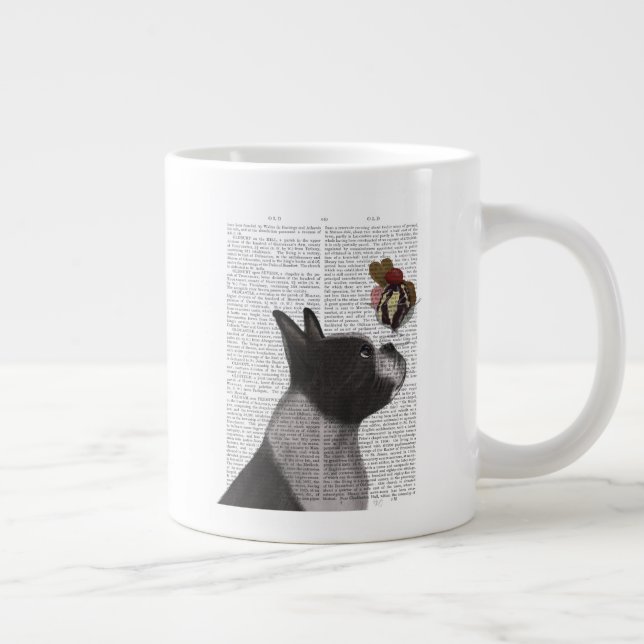 Boston Terrier Ice Cream Giant Coffee Mug (Right)